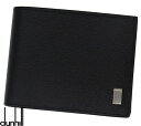dunhill ダンヒル 19F2F32SG001R SIDE CAR サイドカー メンズ用 小銭入れ付 二つ折り財布 ブラック【送料無料】