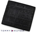 TOMMYHILFIGER トミーヒルフィガー 31TL25X022 001 Eastbourne レザー 小銭入れ付 二つ折り財布 ブラック 96-5647/001 Black【送料無料】