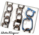 Salvatore Ferragamo サルヴァトーレ フェラガモ 22D514 0716328 シティ ガンチーニ 小銭入れ付 二つ折り財布 ナチュラルホワイトマルチ×フランネルダークブラウン【送料無料】
