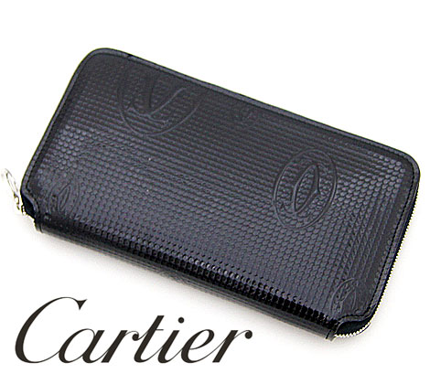 【Cartier】　カルティエ　ハッピーバースデー　ラウンドファスナー長財布　ブラック　L3001241 【送料無料】