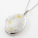 ◇特別価格!!◇ドイツメルツ社 シルバー製 リバーシブル ロケットペンダント ・Floral(L)【楽ギフ_包装】【YDKG-k】【W3】