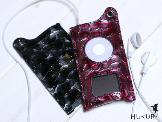 HUKURO クロコ柄エナメルケース（iPod nano 1st、2nd用）