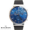 SKAGEN スカーゲン メンズ腕時計 40mm Ancher Heavy Gauge アンカー クロノグラフ ブルー×ブラック SKW6105 スカーゲン 腕時計 メンズ