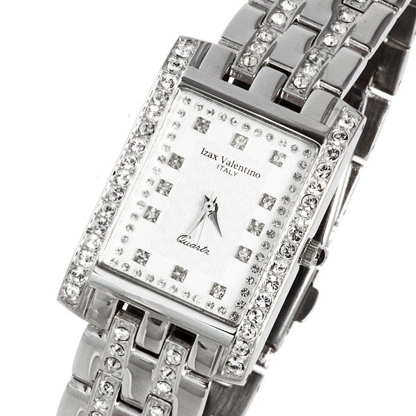 Izax Valentino 腕時計メンズ 宝飾腕時計 シルバーIVG-7000-5