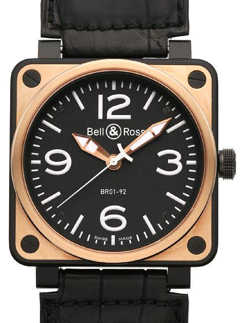 ベル＆ロス BR01-92 ピンクゴールド カーボン / Ref.BR01-92PGC-AL 【新品】【腕時計】【メンズ】【送料無料】
