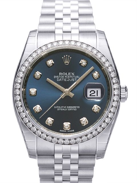 ロレックス ROLEX デイトジャスト ダイアモンドベゼル 116244    