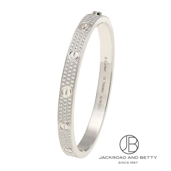 カルティエ CARTIER ラブブレスレット パヴェダイヤモンド N6717618 中古 ジュエリー ブランドジュエリー