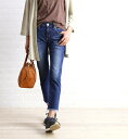 レッドカード(RED CARD)綿ポリウレタン ボーイフレンド クロップド デニムパンツ Anniversary 25th Crop・25406-2941702【レディース】