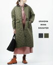 グランマ・ママ・ドーター(GRANDMA MAMA DAUGHTER by KATO') ラウンドカラー キルティングコート ロングコート・GJ2233031-ITK-4332202(レディース)