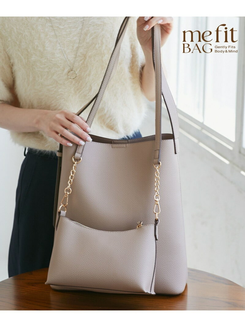 【A4対応】me fit BAG ワンショルダートート&ミニショルダーバッグ/2点セット・通勤対応 ROPE' PICNIC PASSAGE ロペピクニック バッグ ショルダーバッグ ブラウン ブラック ベージュ【送料無料】[Rakuten Fashion]