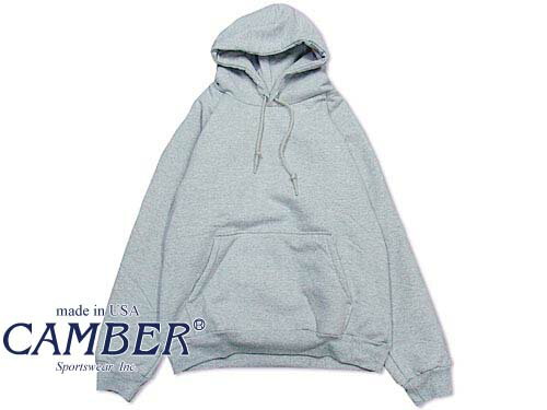 CAMBER[キャンバー] 532 P/O HOODED with Thermal グレー [プルオーバー　フードスウェット][【あす楽対応_東北】【あす楽対応_関東】【あす楽対応_甲信越】【あす楽対応_北陸】【あす楽対応_東海】【あす楽対応_近畿】]【RCPmara1207】≪送料無料　定番≫