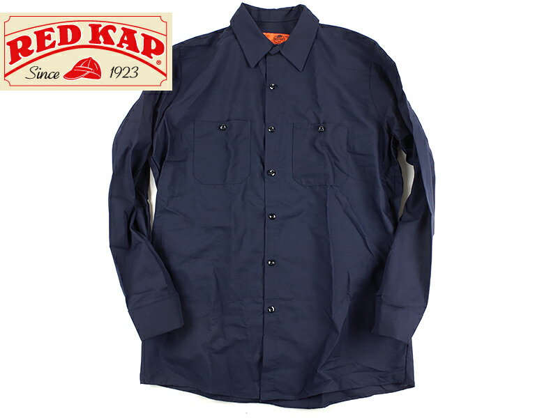 REDKAP [レッドキャップ] #SP14 INDUSTRIAL WORK SHIRT ネイビー [アメカジ ワークシャツ][【あす楽対応_東北】【あす楽対応_関東】【あす楽対応_甲信越】【あす楽対応_北陸】【あす楽対応_東海】【あす楽対応_近畿】]【RCPmara1207】≪定番≫