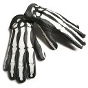 バンソン VANSON レザーグローブ ローパー Xレイ ボーンズ ブラック/ホワイト MADE IN USA (Roper With X-ray Bones 手袋)