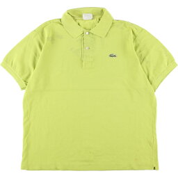 <strong>古着</strong> <strong>ラコステ</strong> LACOSTE フランス企画 半袖 <strong>ポロシャツ</strong> 5 メンズM /eaa327538 【中古】 【230414】