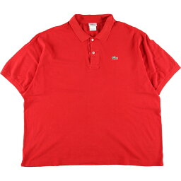 <strong>古着</strong> <strong>ラコステ</strong> LACOSTE フランス企画 半袖 <strong>ポロシャツ</strong> 9 メンズXXL /eaa331004 【中古】 【230424】