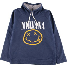 古着 NIRVANA ニルヴァ—ナ ハイネック バンド スウェットシャツ <strong>トレーナー</strong> メンズM /eaa377271 【中古】 【231013】