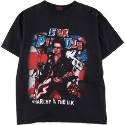 古着 90~00'S THUNDER SEX PISTOLS セックスピストルズ SID VICIOUS <strong>シドヴィシャス</strong> Anarchy In The U.K バンドTシャツ バンT メンズL ヴィンテージ /eva001513 【T2206】 【220528】