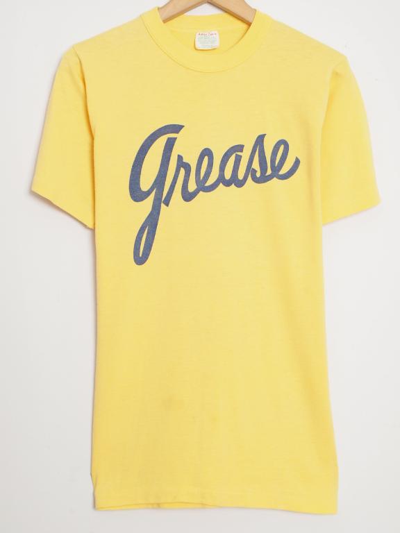 USA古着！ ビンテージ ♪80'S！ミュージカル「Grease」 Tシャツ/sizeS/na4579♪#SST#TSETC#S#pri#ylw#all【あす楽対応】【大阪 古着】【中古】#120618【マラソン201207_ファッション】80'S！ミュージカル「Grease」 Tシャツ/sizeS