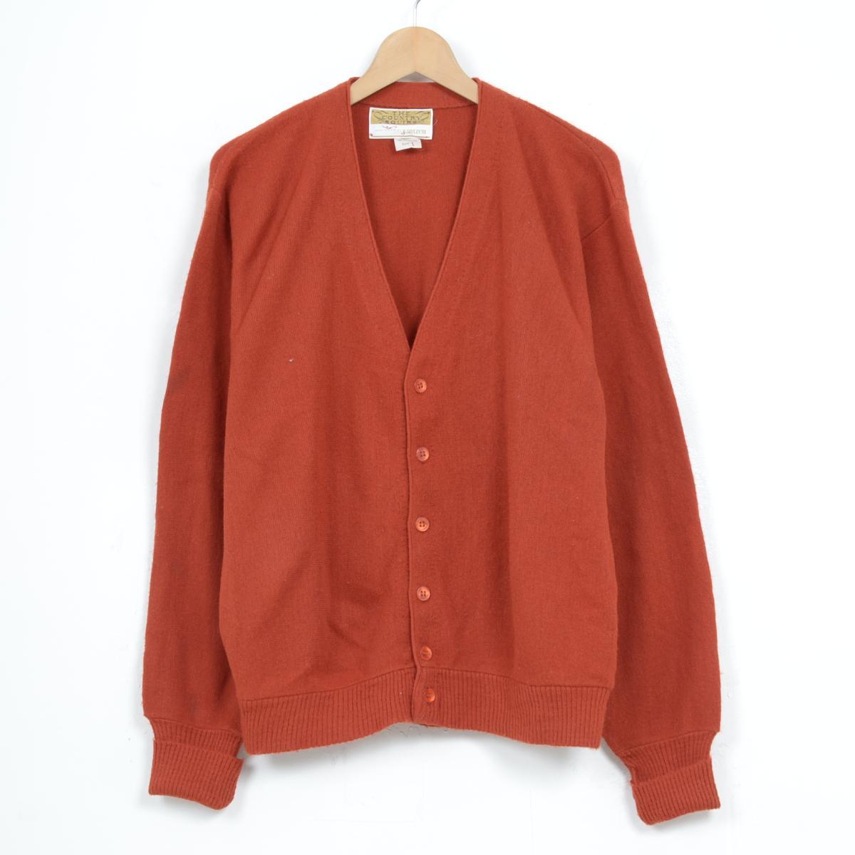 古着 ヴィンテージ！♪USA製 Jantzen ニット カーディガン/サイズL/wea5508♪#140326【古着】【SS1412】【中古】【PD40】【PD1412】【アメカジ古着】