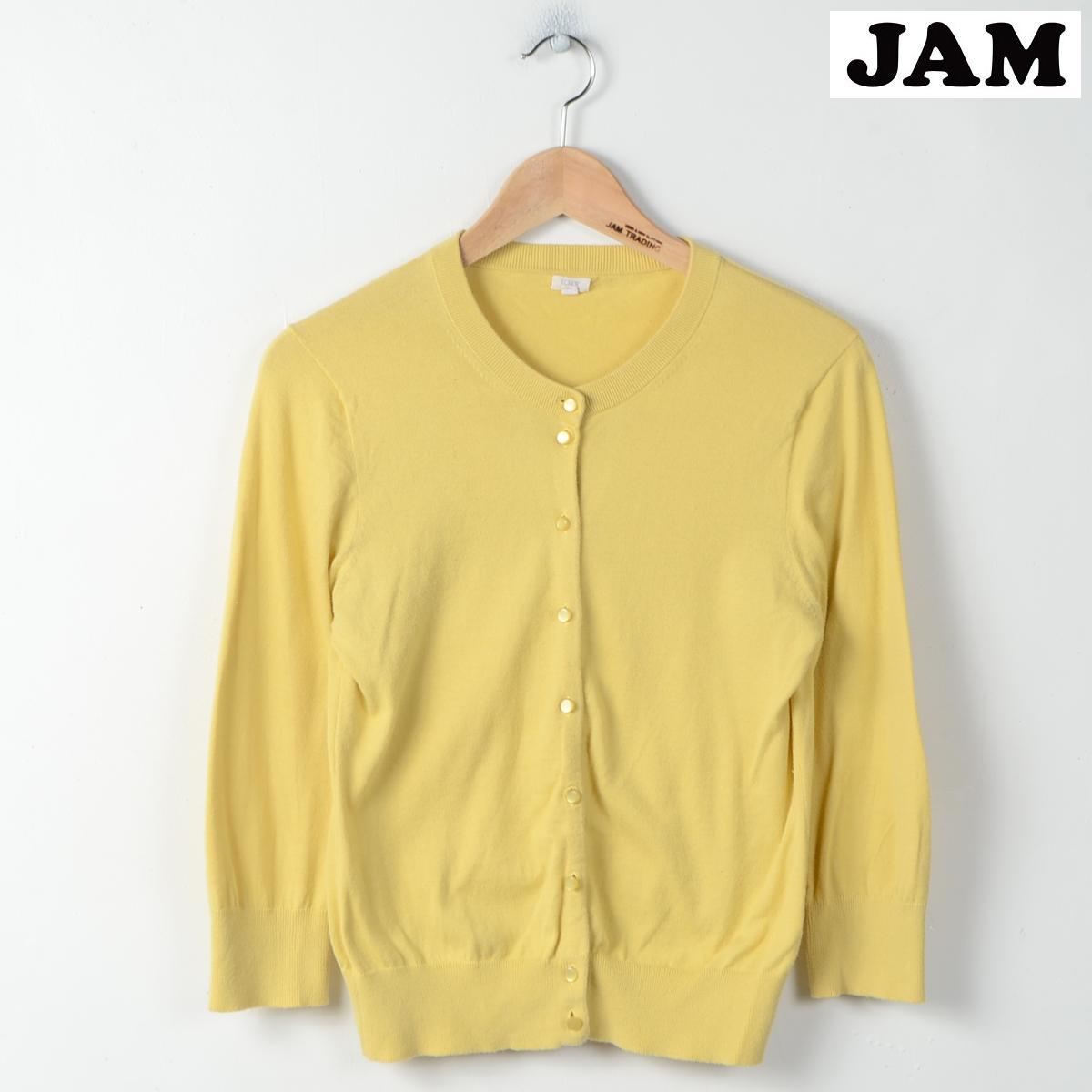 ジェイクルー 七分袖 コットンニットカーディガン レディースS J.Crew /wee7143 【古着屋JAM】【中古】【PD30】【あす楽対応】 150115