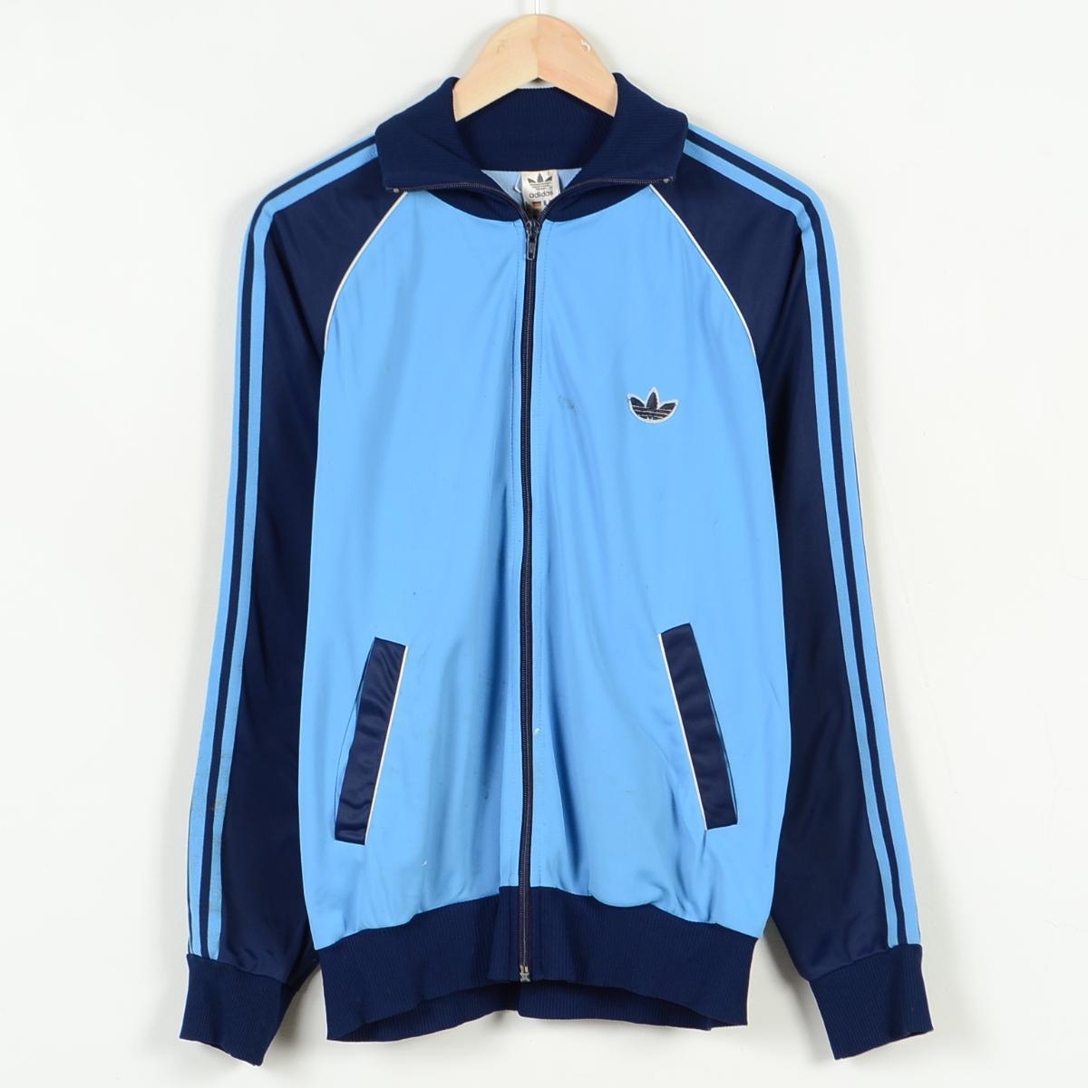 vintage blue adidas jacket