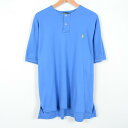 JAMリメイク ラルフローレン POLO by Ralph Lauren 半袖 ノーカラーポロシャツ メンズXL Ralph Lauren /weq9681 【古着屋JAM】【中古】 160701