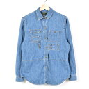 ラルフローレン LAUREN JEANS COMPANY 長袖 デニムシャツ レディースL Ralph Lauren /wev5303 【中古】 【161003】