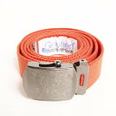 古着屋JAM別注 GEVAERT ゲバルト シルバーバックル ガチャベルト オレンジ /jam0422 【中古】 【170407】