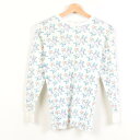 ヘインズ 花柄 ワッフル サーマルロンT レディースM Hanes /wab3064 【中古】 【170422】