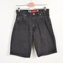 90年代 リーバイス SILVER TAB シルバータブ LOOSE USA製 ブラックデニムショーツ ショートパンツ メンズw31 Levi's /wad6316 【中古】 【170508】【SS1707】