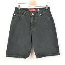 90年代 リーバイス SILVERTAB loose USA製 デニムショーツ ショートパンツ メンズw32 Levi's /wab3534 【中古】 【170427】【SS1707】