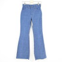 70年代 ベルボトムジーンズ デニムパンツ レディースL(w28) ヴィンテージ /wal4805 【中古】 【180319】【SS1903】