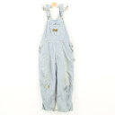 WASHINGTON DEE CEE ヒッコリーストライプ オーバーオール USA製 メンズw36 /was5317 【中古】 【180226】【SS1812】