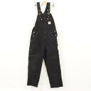 カーハート Carhartt ダブルニー キルティングライナー ダック地 オーバーオール メンズw34 /war1407 【中古】 【180427】
