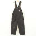 80~90年代 カーハート Carhartt ダブルニー キルティングライナー ダック地 オーバーオール USA製 メンズw38 ヴィンテージ /war1408 【中古】 【180427】