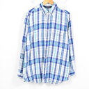 ウールリッチ WOOLRICH チェック柄 長袖 ボタンダウン ライトネルシャツ メンズL /war8875 【中古】 【180504】