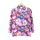 70年代 Don Charles 総柄 花柄 長袖 コットンシャツ レディースM ヴィンテージ 柄シャツ/wau0373 【中古】 【180726】【PD191018】【CS2003】【SS2007】【CS2007】【SS2009】【JS2010】【SS2101】【CS2101】