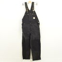 90年代 カーハート Carhartt ダック地 オーバーオール USA製 メンズw37 /wax1043 【中古】 【181210】