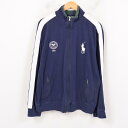 ラルフローレン Ralph Lauren POLO RALPH LAUREN 2015 THE CHAMPIONSHIPS WIMBLEDON ウィンブルドン選手権 ビッグポニー フルジップスウェットシャツ トレーナー メンズL /wax3682 【中古】 【190121】