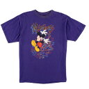 MICKEY UNLIMITED MICKEY MOUSE ミッキーマウス キャラクタープリントTシャツ レディースL /wbe3937 【中古】 【190531】
