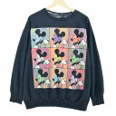 MICKEY UNLIMITED MICKEY MOUSE ミッキーマウス キャラクタースウェットシャツ トレーナー レディースL /eaa083612 【中古】 【201025】