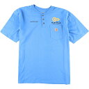 ビッグサイズ カーハート Carhartt 半袖 ヘンリーネック ポケットTシャツ メンズXXXL /eaa158703 【中古】 【210506】