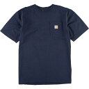 カーハート Carhartt ORIGINAL FIT ワンポイントロゴポケットTシャツ メンズXL /eaa158707 【中古】 【210506】
