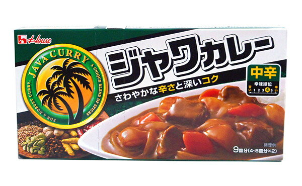 ハウス　ジャワカレー中辛　185g【イージャパンモール】...:japan-ds:10982505