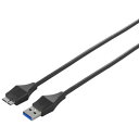 【キャッシュレス5%還元】BUFFALO ユニバーサルコネクタ USB3.0 (A)オス-micro(B)オス ブラック 3m 1本