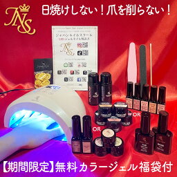 <strong>ジェルネイル</strong><strong>キット</strong> 選べる10個カラージェル付 日焼けしないネイルLEDライト 爪を削らない初心者も安心の日本製ベースジェル付n2