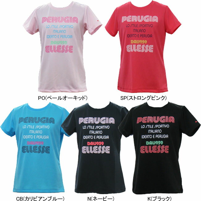 【特価】【税込】【1,995円】ellesse（エレッセ）tennis（テニス）女性用（レディス）/Tシャツ/吸汗速乾/M・L・XLサイズ/ETB1112【受注限定生産】【特別企画商品】【メール便対応商品】◇