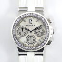 【Xmas特別クーポン3%OFF ポイント2倍 12/25(金)11:59迄】 ブルガリ BVLGARI 腕時計 ディアゴノ スポーツ ダイヤベゼル G35SVCH ステンレススチール ラバー ホワイトシェル文字盤 16ポイント ダイヤモンド 【中古】