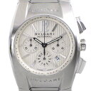 【マラソン期間中P2倍】 ブルガリ BVLGARI 腕時計 エルゴン EG35SCH ホワイト文字盤 クロノグラフ カレンダー ホワイト 白 文字盤 SS 自動巻き 【中古】