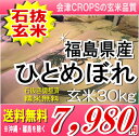 送料無料22年産福島県産ひとめぼれ玄米30kg※送料無料/沖縄・全ての離島を除く【玄米30キロ/希望で精米27キロ】【smtb-TD】【tohoku】【YDKG-kj】